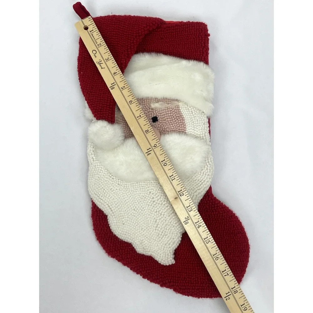 Dan Dee Santa Claus Christmas Stocking Needlepoint 3D Collector's Choice
